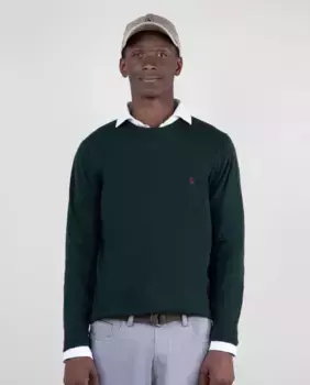 Мужской свитер с круглым вырезом El Ganso, зеленый