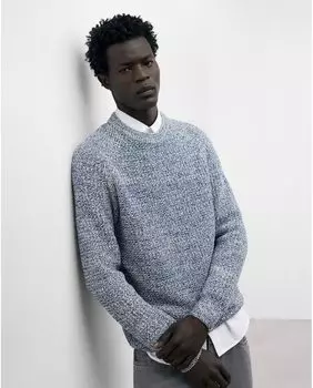 Мужской свитер с круглым вырезом из 100% хлопка Adolfo Dominguez