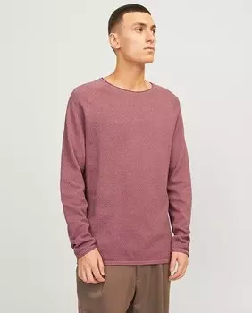 Мужской свитер с круглым вырезом Jack & Jones, серый