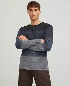 Мужской свитер с круглым вырезом Jack & Jones, синий