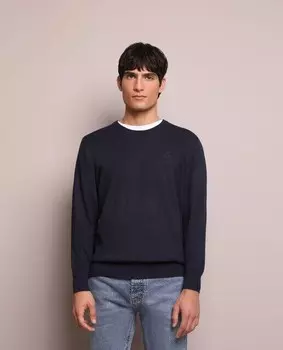 Мужской свитер с круглым вырезом Scalpers, темно-синий
