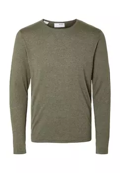 Мужской свитер с круглым вырезом SELECTED, цвет 216636001 Kalamat