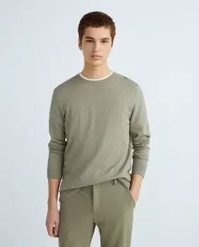 Мужской свитер с круглым вырезом Selected, светло-зеленый