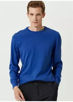 Мужской свитер с круглым вырезом Slim Fit Network