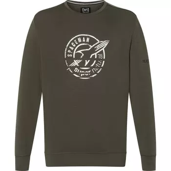 Мужской свитер с круглым вырезом Space260 Super.Natural, оливковый