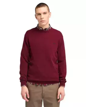 Мужской свитер с круглым вырезом Timberland, бордовый