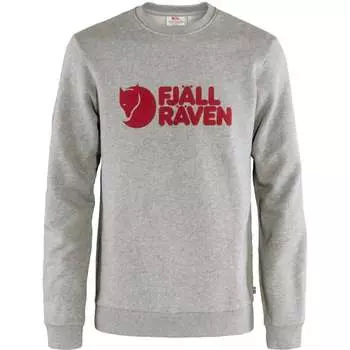 Мужской свитер с логотипом в сером/меланжевом цвете Fjallraven, цвет grey/melange