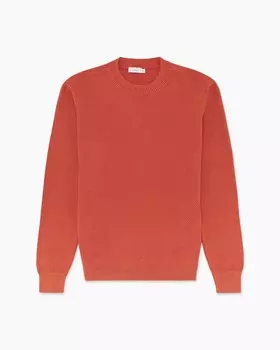 Мужской свитер с пигментными красками цвета пряного имбиря Onia