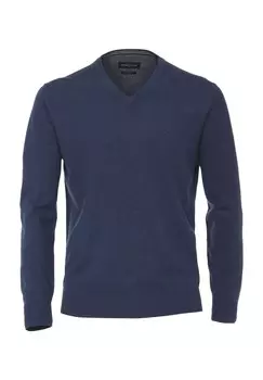 Мужской свитер с V-образным вырезом CASAMODA, темно-синий
