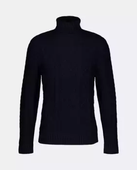 Мужской свитер с высоким воротником Easy Wear, темно-синий