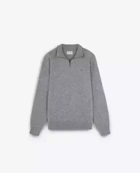 Мужской свитер с высоким воротником и застежкой-молнией Scalpers, серый