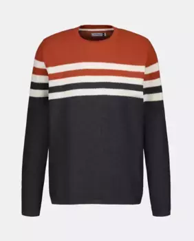 Мужской свитер со структурой Easy Wear, оранжевый