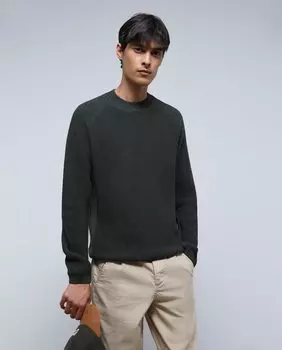 Мужской свитер стандартного кроя цвета хаки Scalpers