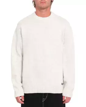 Мужской свитер стандартного кроя с круглым вырезом Volcom, белый