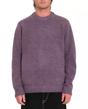 Мужской свитер стандартного кроя с круглым вырезом Volcom, цвет Lila