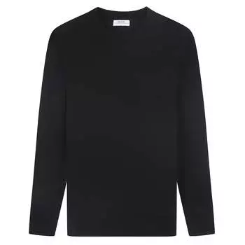 Мужской свитер Tom Baine Cashmere Feel Slim Fit с круглым вырезом, черный
