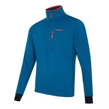 Мужской свитер Trangoworld, цвет azul mediterrneo/papaya orange/urban green