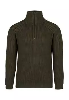 Мужской свитер Troyer с воротником на молнии Tintrup normani, цвет Oliv