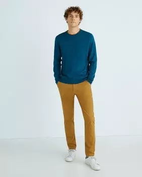 Мужской свитер в стиле фэнтези с круглым вырезом Paul Smith, индиго