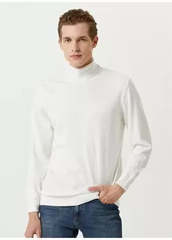 Мужской свитер водолазки Slim Fit цвета экрю Network