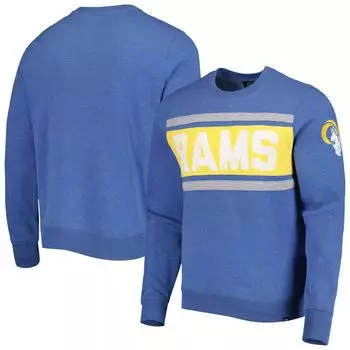 Мужской свитшот '47 Heathered Blue Los Angeles Rams Bypass Tribeca