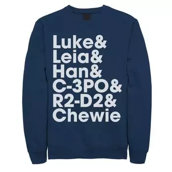Мужской свитшот A New Hope Ep4 Luke and Leia Licensed Character