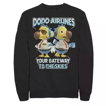 Мужской свитшот Animal Crossing Dodo Airlines Your Gateway To The Skies Licensed Character