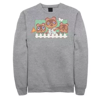 Мужской свитшот Animal Crossing New Horizons Nook Family Portrait Licensed Character