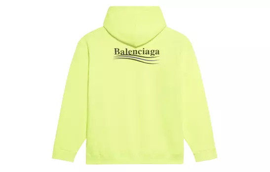 Мужской свитшот Balenciaga, цвет fluorescent yellow