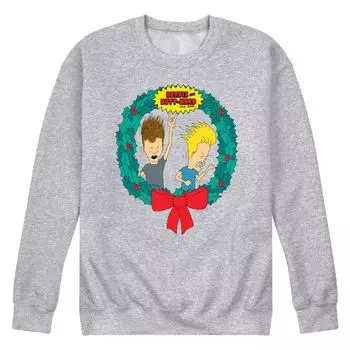 Мужской свитшот Beavis And Butthead Rockin' Wreath Licensed Character