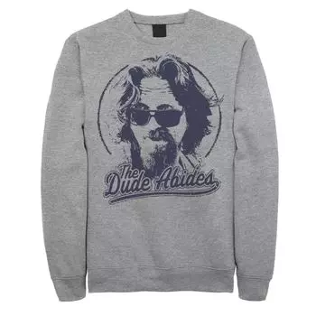 Мужской свитшот Big Lebowski The Dude Abides Classic с круглым логотипом Licensed Character