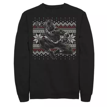 Мужской свитшот Black Panther Crouch Ugly Christmas Marvel