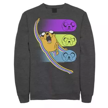 Мужской свитшот Cartoon Network Adventure Time Jake Emotions Licensed Character