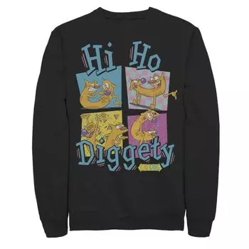Мужской свитшот Catdog Hi Ho Diggetty Grid Licensed Character