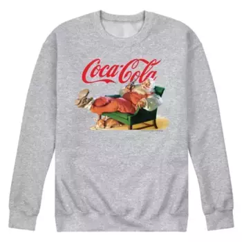 Мужской свитшот Coca-Cola с Санта-Клаусом Licensed Character, серый