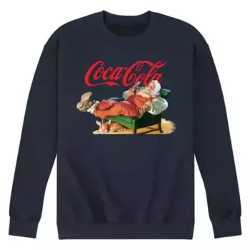 Мужской свитшот Coca-Cola с Санта-Клаусом Licensed Character, синий