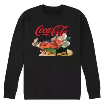 Мужской свитшот Coca-Cola с Санта-Клаусом Licensed Character, черный