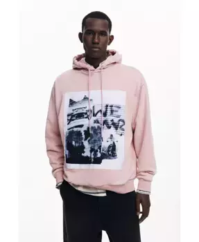 Мужской свитшот Collage-Motor Desigual, розовый