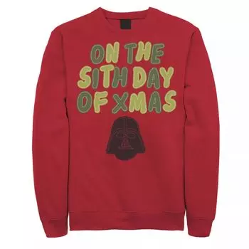 Мужской свитшот «Дарт Вейдер в шестой день Рождества» Star Wars