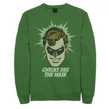 Мужской свитшот DC Comics Green Lantern Chicks Dig The Mask Licensed Character