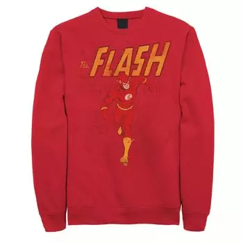 Мужской свитшот DC Comics The Flash Collage Mashup Licensed Character