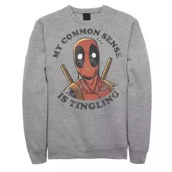Мужской свитшот Deadpool Common Sense is Tingling Marvel
