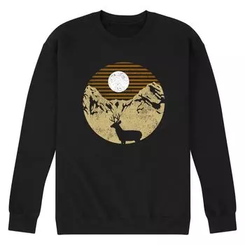 Мужской свитшот Deer Mountain Scene Licensed Character