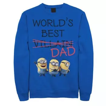Мужской свитшот Despicable Me Minions Crossed Out Villain Licensed Character
