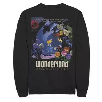 Мужской свитшот Disney Alice In Wonderland Curiouser Licensed Character