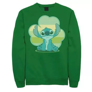 Мужской свитшот Disney Lilo & Stitch St. Патрика Stitch Shamrock Licensed Character