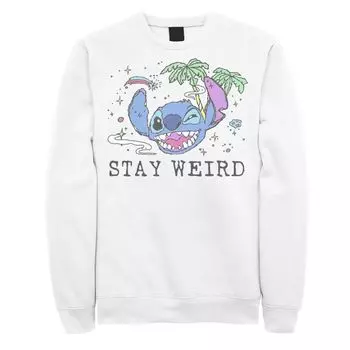Мужской свитшот Disney Lilo & Stitch Stay Weird Stitch