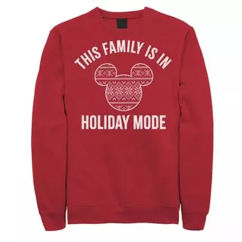 Мужской свитшот Disney Mickey And Friends Christmas Family Holiday Mode Licensed Character