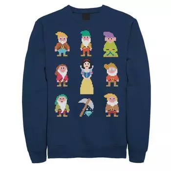 Мужской свитшот Disney's Snow White Pixel Pixel Licensed Character