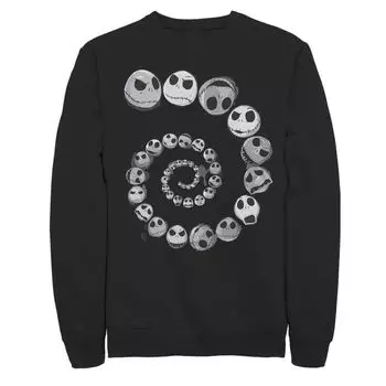Мужской свитшот Disney The Nightmare Before Christmas Jack Emotional Spiral Licensed Character
